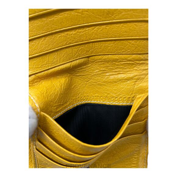 🔴 Balenciaga Bazaar Zip Wallet - Yellow Striped - Picture 12 of 12
